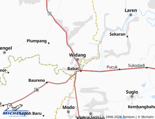 Carte MICHELIN Widang - ViaMichelin