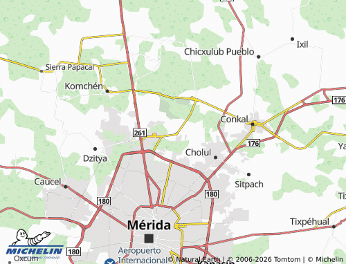 Mapa MICHELIN Temozón Norte - ViaMichelin