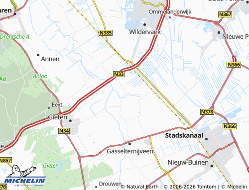 Mapa MICHELIN Gieterveen - ViaMichelin