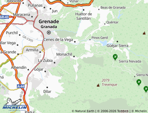 Mapa MICHELIN Monachil - ViaMichelin