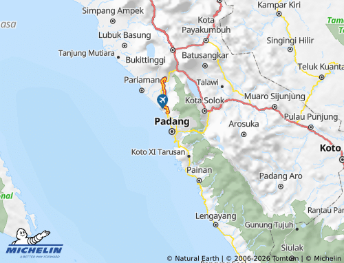 Carte MICHELIN Sumatra Occidental - ViaMichelin