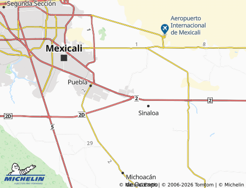MICHELIN-Landkarte Cuernavaca - ViaMichelin