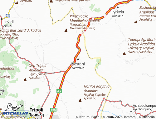 MICHELIN Nestani map - ViaMichelin