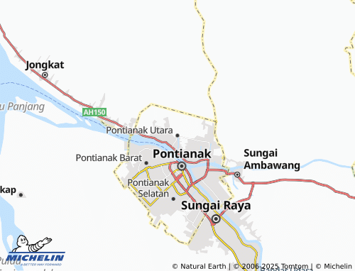 MICHELIN Pontianak Utara map - ViaMichelin