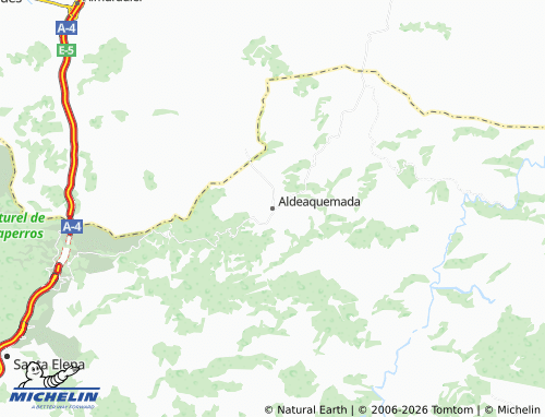Mappa MICHELIN Aldeaquemada - ViaMichelin