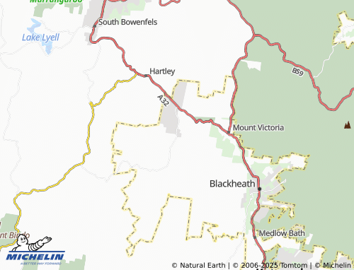 MICHELIN Little Hartley map - ViaMichelin