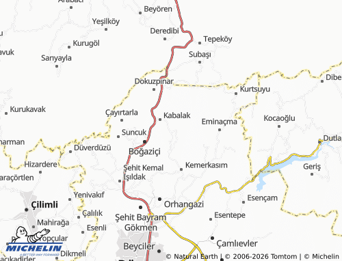 Mappa MICHELIN Yayla - ViaMichelin
