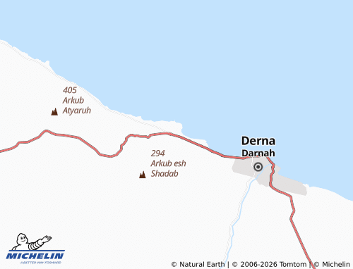 Mappa MICHELIN Al-Montaqa Al-Riadieh, Darneh - ViaMichelin