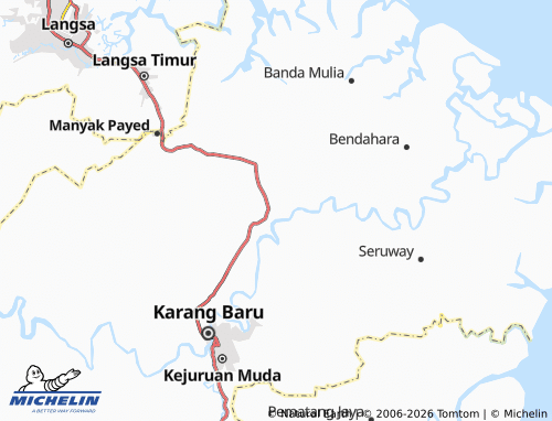 MICHELIN Simpang Empat map - ViaMichelin