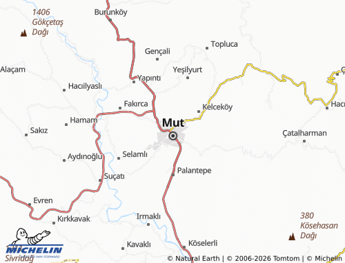 Mappa MICHELIN Pınarbaşı - ViaMichelin