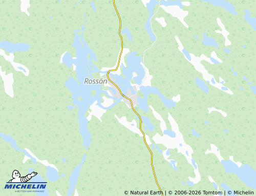 MICHELIN Rossön map - ViaMichelin