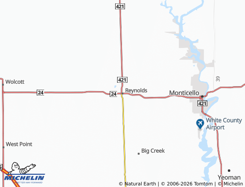 Carte MICHELIN Reynolds - ViaMichelin