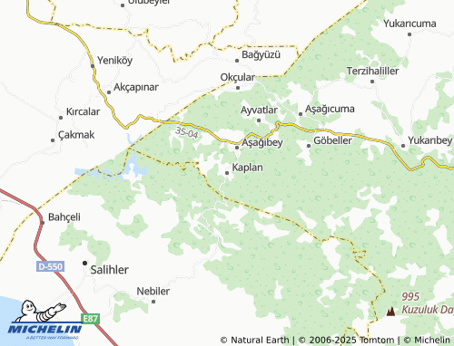 MICHELIN Kaplan map - ViaMichelin