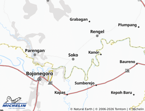 MICHELIN Bangunrejo map - ViaMichelin