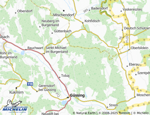 Mappa MICHELIN Punitz - ViaMichelin