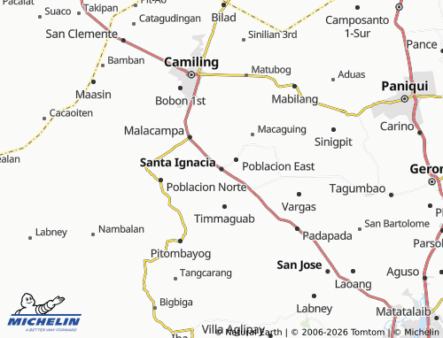 MICHELIN Santa Ignacia map - ViaMichelin
