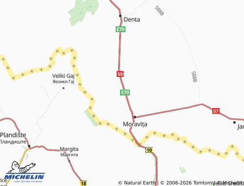 Mappa MICHELIN Stamora Germană - ViaMichelin