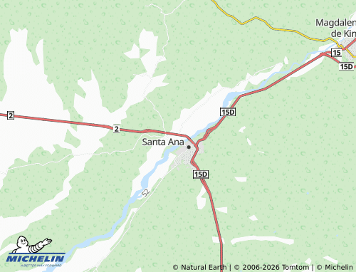 MICHELIN Privada de Santa Ana map - ViaMichelin