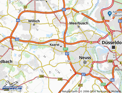 MICHELIN Kaarst map - ViaMichelin