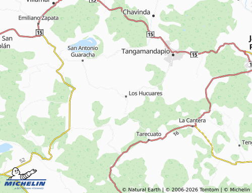 Mapa MICHELIN Los Hucuares - ViaMichelin