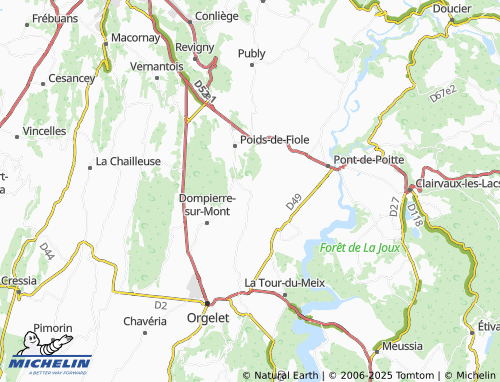 Carte MICHELIN Marnézia - ViaMichelin