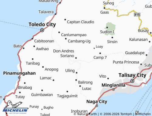 MICHELIN Lutopan map - ViaMichelin
