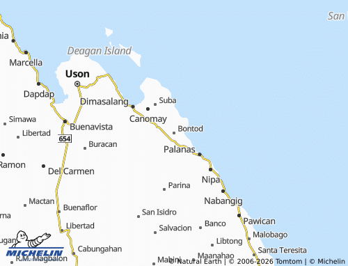 Mapa MICHELIN Bontod - ViaMichelin