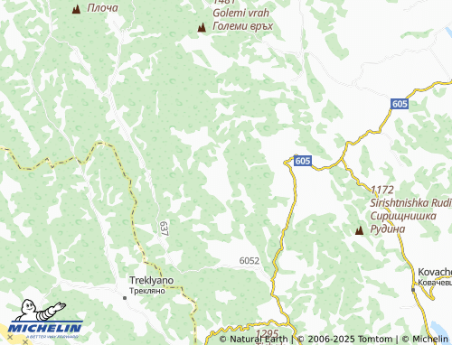 MICHELIN Gorna Glogovitsa map - ViaMichelin