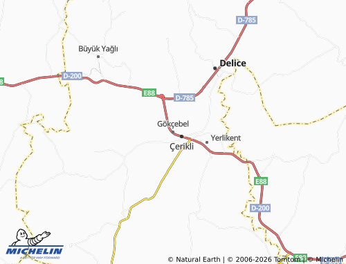 MICHELIN Gökçebel map - ViaMichelin
