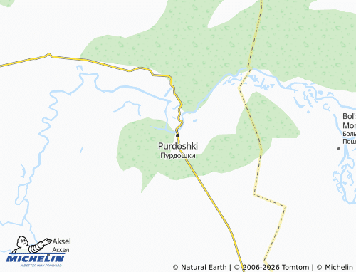 MICHELIN-Landkarte Purdoshki - ViaMichelin