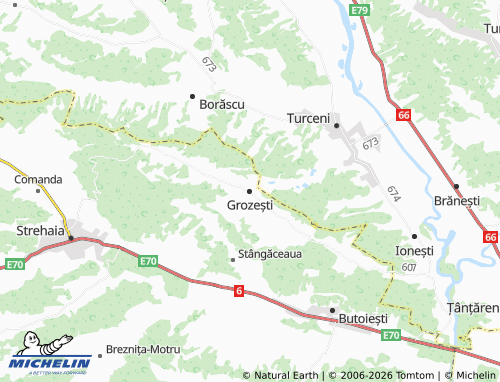 Mappa MICHELIN Grozești - ViaMichelin