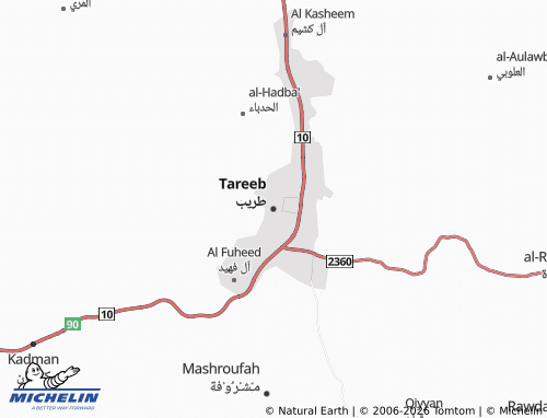 MICHELIN-Landkarte Tareeb - ViaMichelin