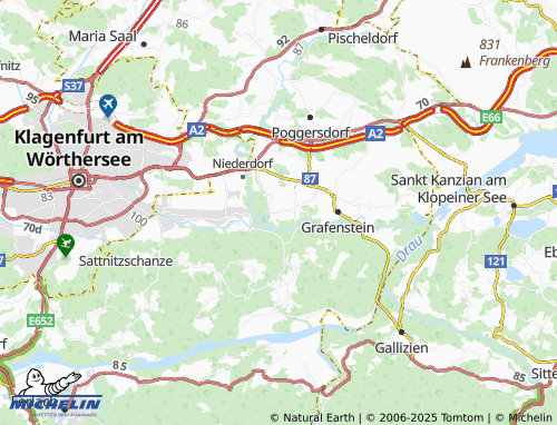 MICHELIN-Landkarte Aich - ViaMichelin