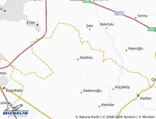 MICHELIN Abditolu map - ViaMichelin