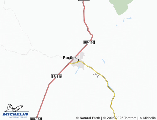 Carte MICHELIN Poções - ViaMichelin