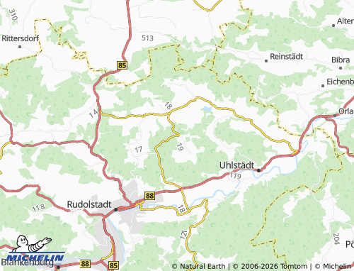 MICHELIN Kuhfraß map - ViaMichelin
