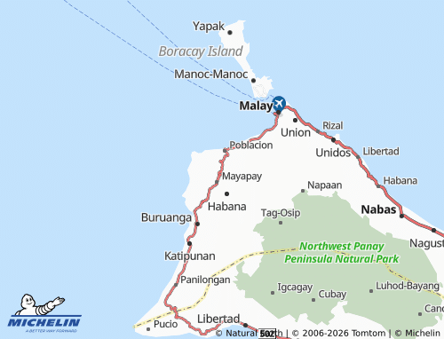 MICHELIN Cabulihan map - ViaMichelin