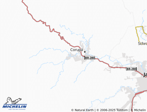 MICHELIN Rio Novo map - ViaMichelin
