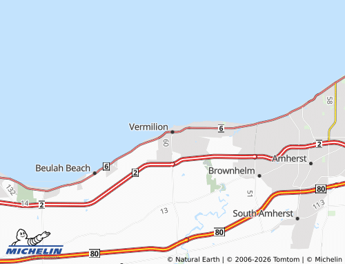 Mappa MICHELIN Vermilion - ViaMichelin