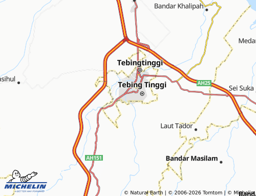 Mappa MICHELIN Persiakan - ViaMichelin