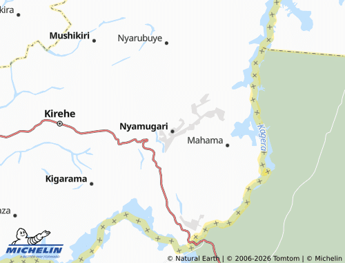 MICHELIN-Landkarte Nyamugari - ViaMichelin