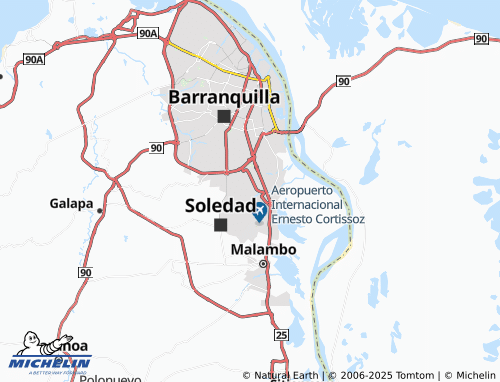 MICHELIN Tajamar map - ViaMichelin
