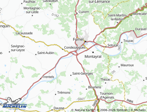 Carte MICHELIN Saint-Vite - ViaMichelin