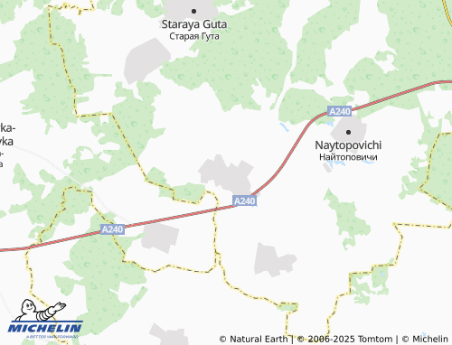 MICHELIN Lyshchichi map - ViaMichelin