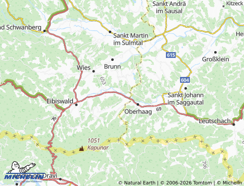 MICHELIN-Landkarte Bischofegg - ViaMichelin
