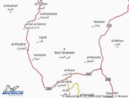Carte MICHELIN Bani Shabeeb - ViaMichelin