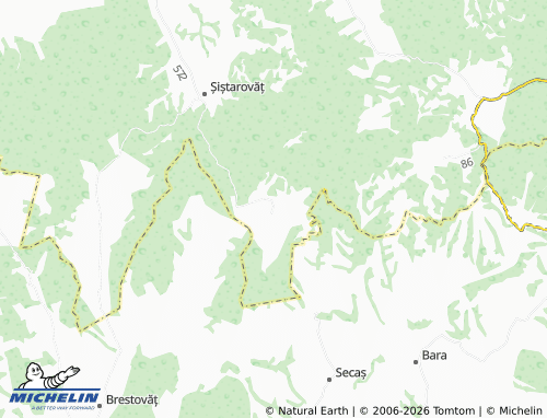MICHELIN Labașinț map - ViaMichelin