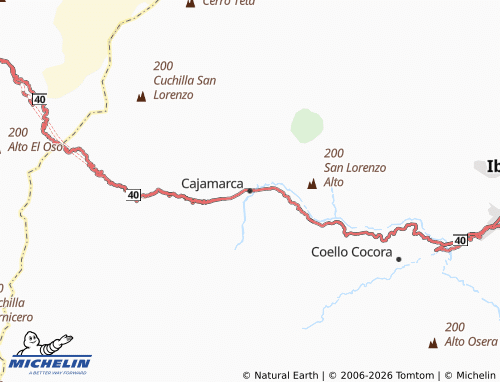 Mapa MICHELIN Cajamarca - ViaMichelin