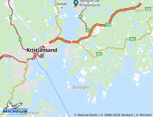MICHELIN Korsvik map - ViaMichelin