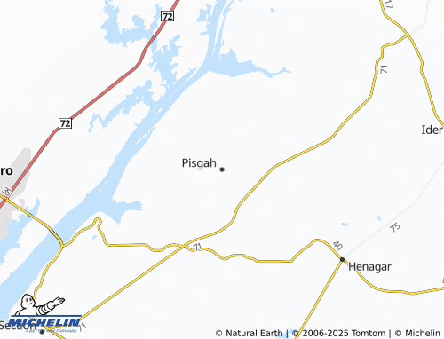 MICHELIN Pisgah map - ViaMichelin